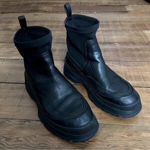 Rachel Comey black leather ankle boots size 9